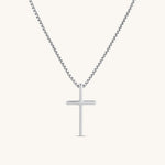 Cross Pendant Necklace Silver