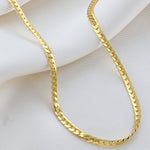 Cuban Link Necklace on Silk