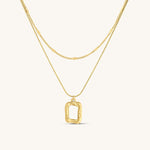 Dainty Two Piece Necklace Set