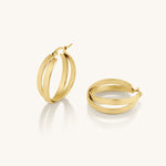 Double Layered Hoop Earrings