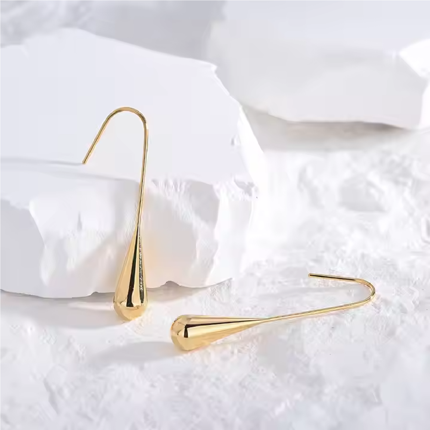 Drop Earrings on stone