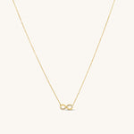 Infinity Necklace 50/50 Zirconia Accents