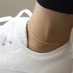 Twisted Chain Anklet on Model